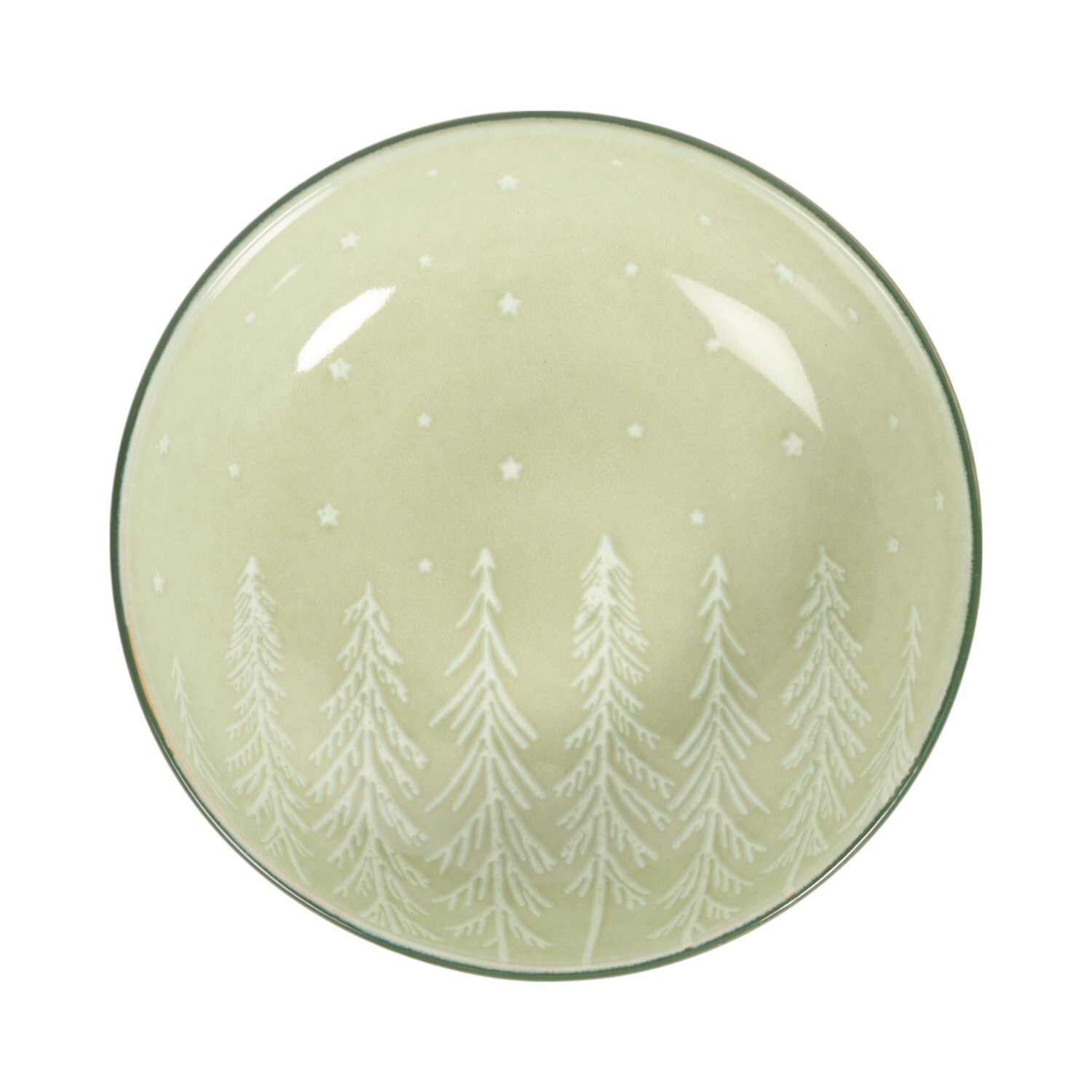 Nordic Tree Large Serving Bowl Sage Image 4