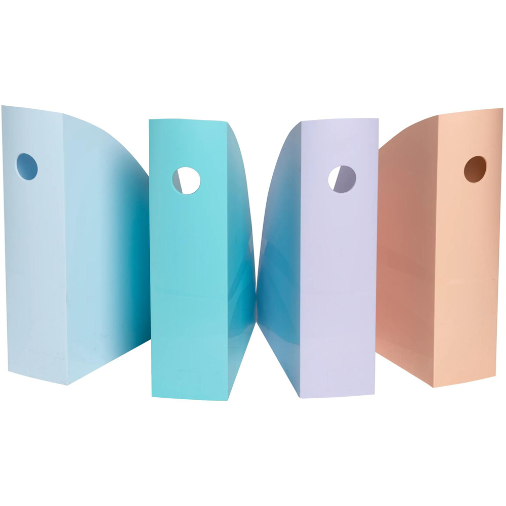 Exacompta Aquarel Pastel Assorted Colour Magazine File 4 Pack Image 5