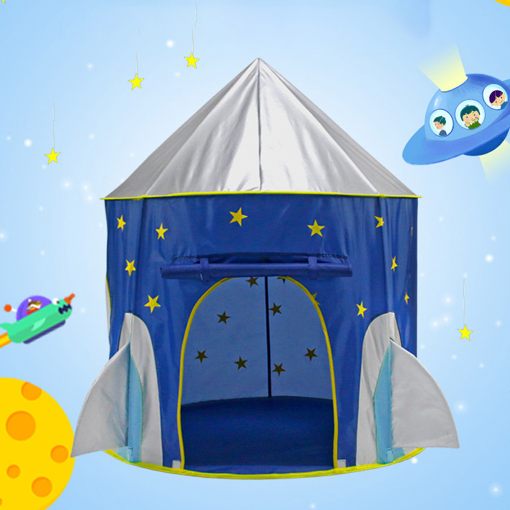 Living and Home Spaceship Home Kids Playhouse Tent Image 3