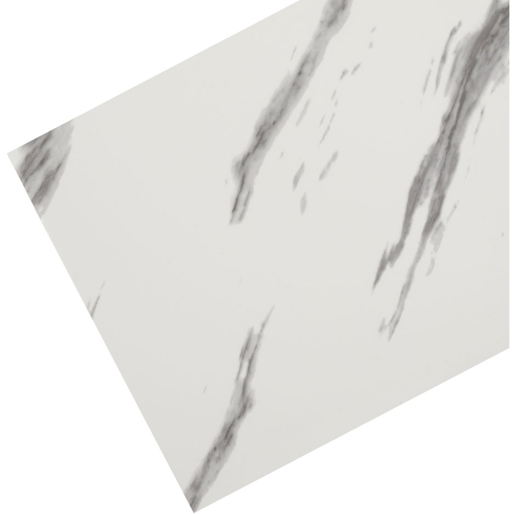 Living and Home Marble Patterned Calacatta White and Grey PVC Self Adhesive Wall Sticker 10 Pack Image 5
