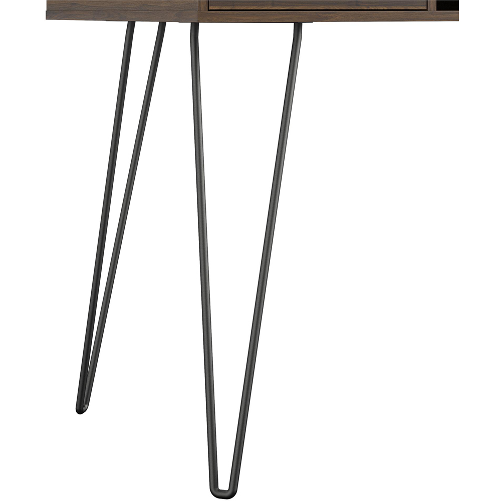 Novogratz Harmony Single Drawer Laptop Desk Walnut Image 7