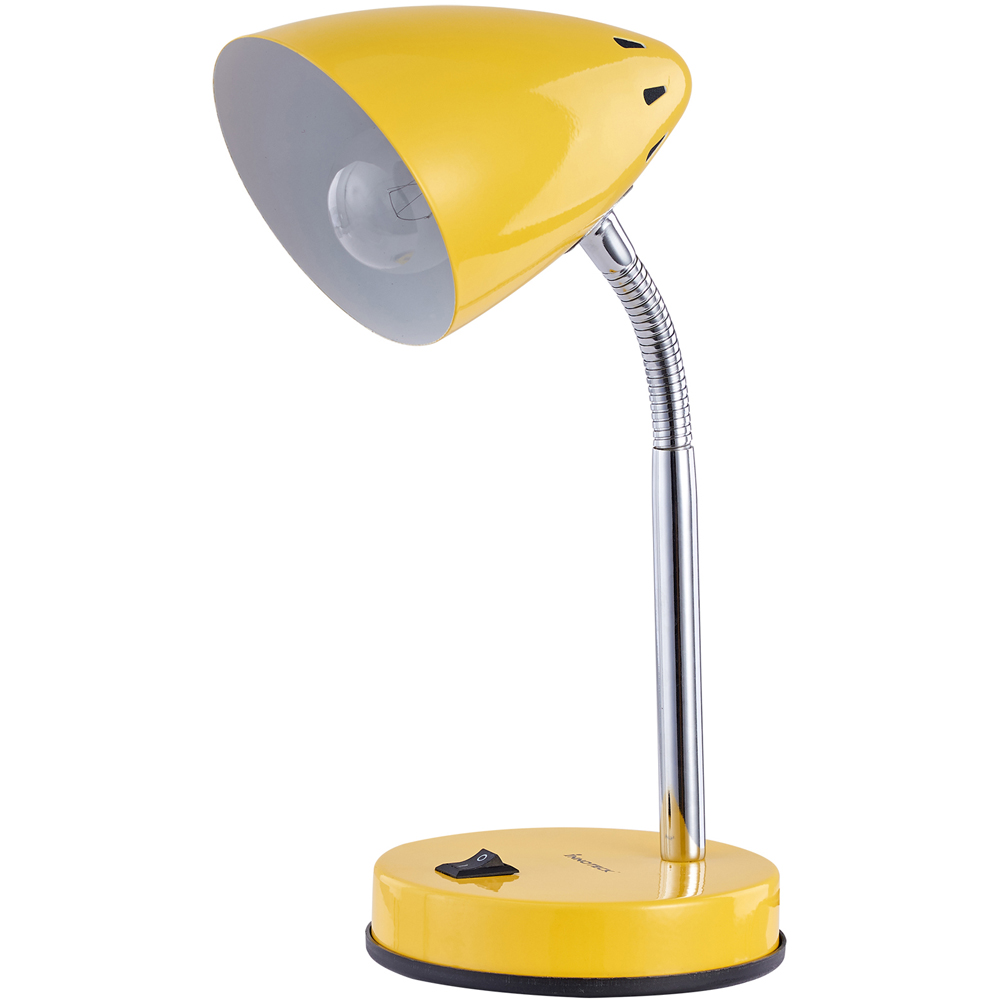 Innoteck Yellow Cone Flexible Neck Desk Lamp Image 1