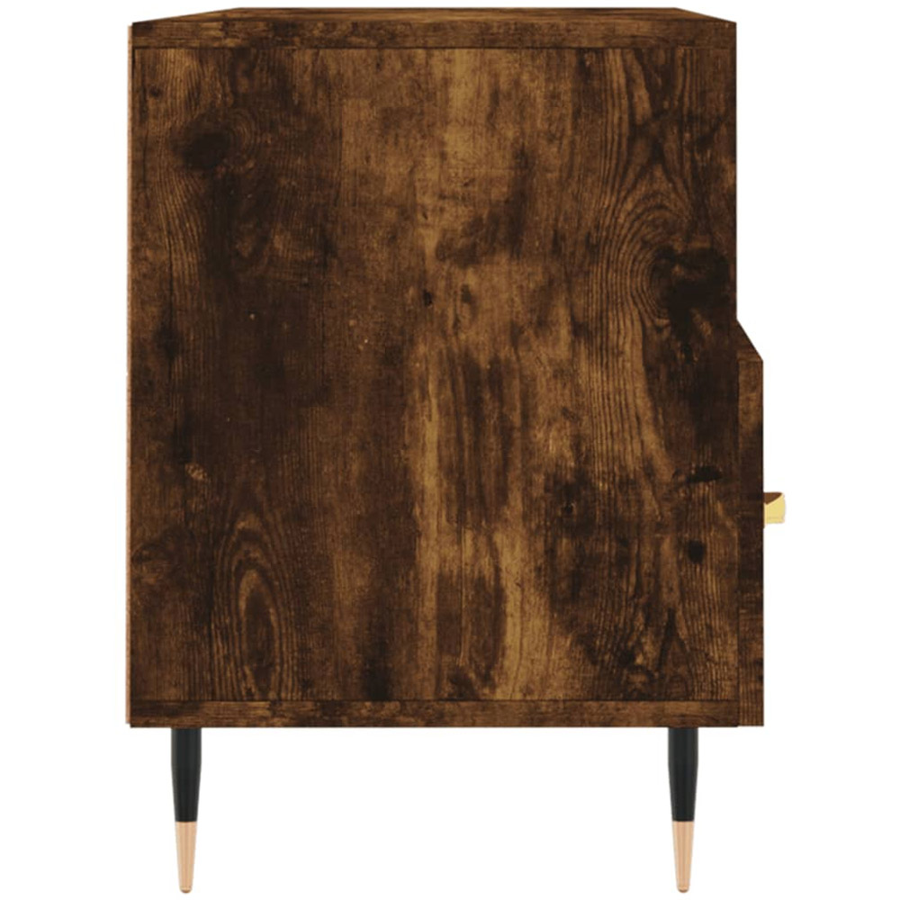 vidaXL 4 Open Shelf Sonoma Oak Reception Desk Image 7