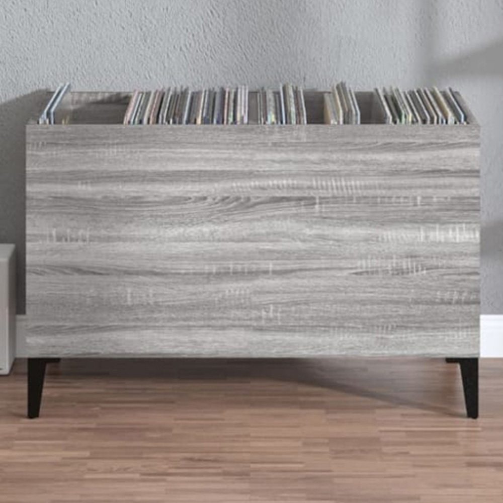 vidaXL White Record Cabinet Image 1
