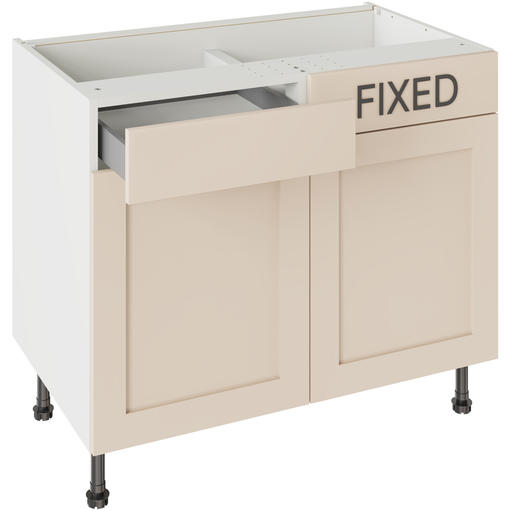 Kitchen Kit Shaker Matt Cashmere Drawerline Base Cabinet 1000mm Image 3