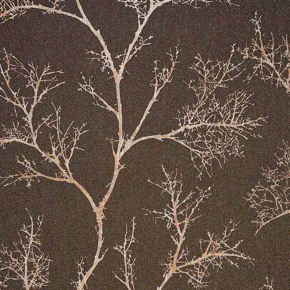 Boutique Icy Trees Brown Wallpaper Image 1