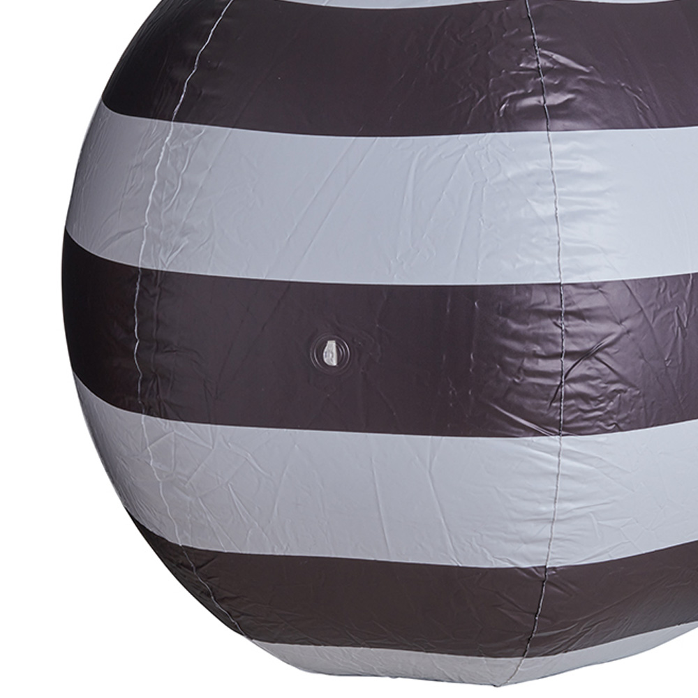 Inflatable 80cm Black and White Bauble Image 4