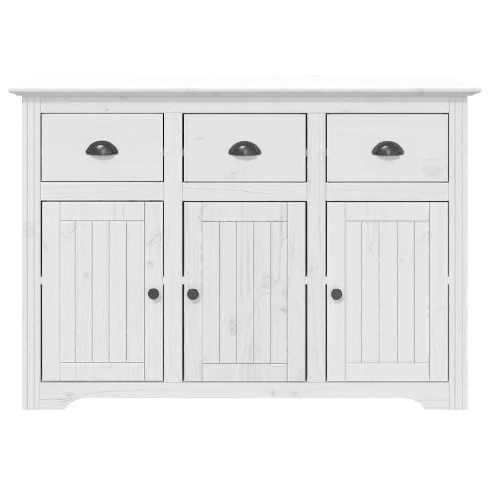 vidaXL 6 Door 3 Drawer White Pine Wood Highboard Image 8
