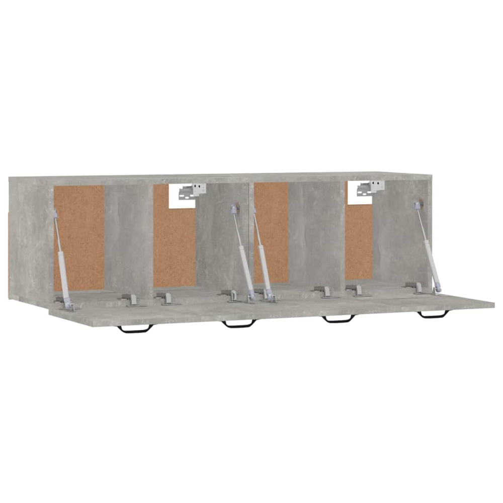 vidaXL Single Door Concrete Grey Wall Mounted Cabinet Set of 2 Image 5