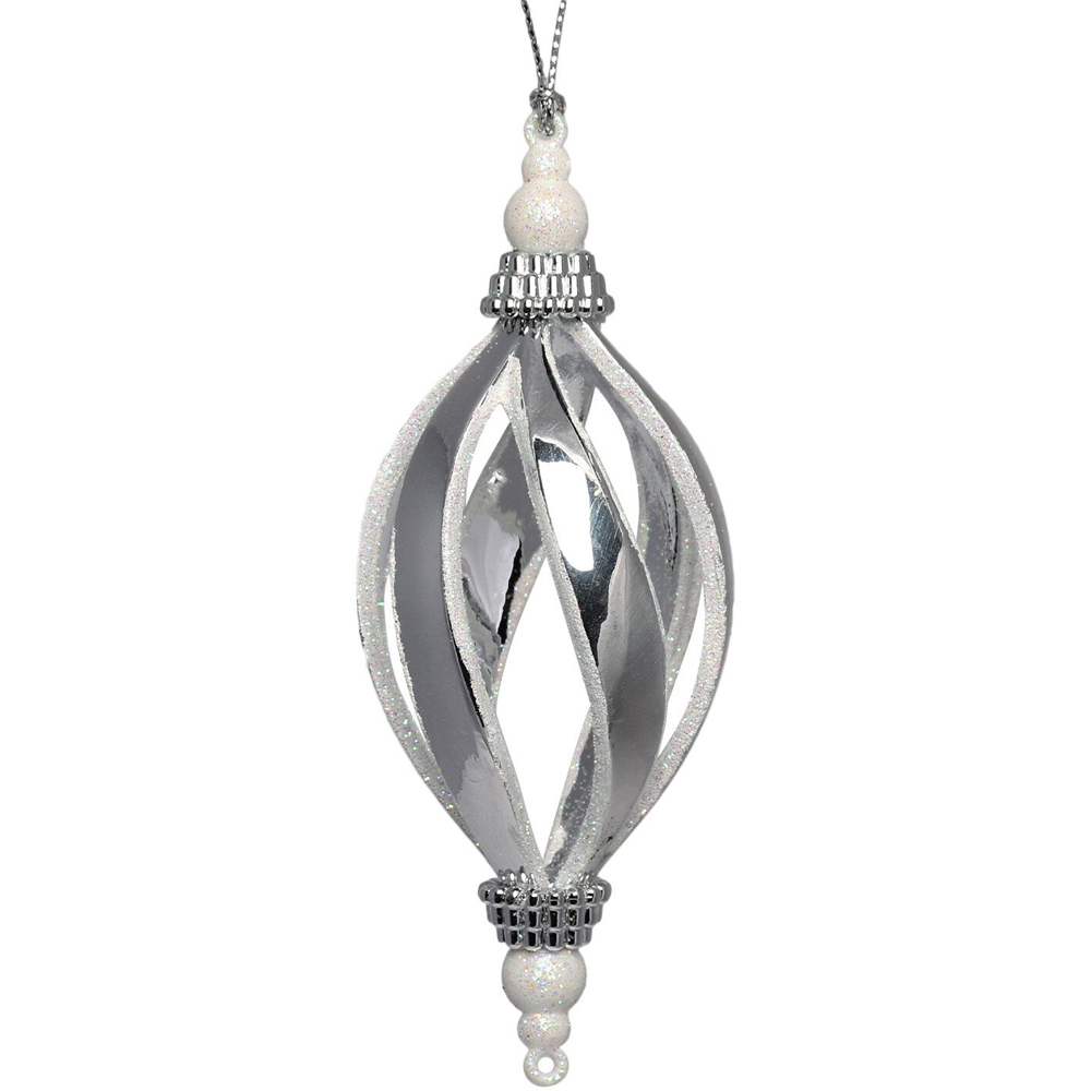 Single Midnight Fantasy Silver Droplet Ornament in Assorted styles Image 3