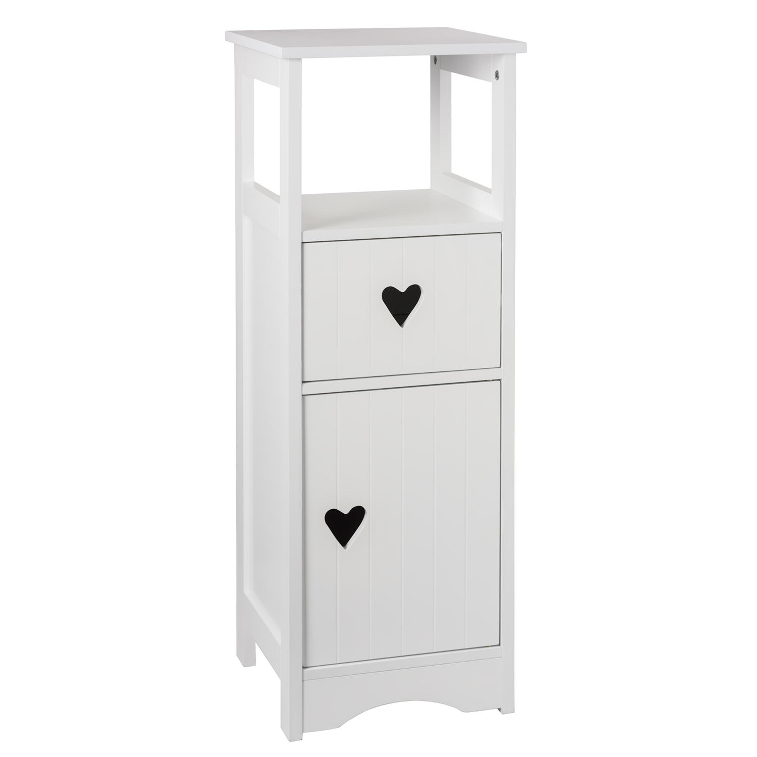 Oxford Single Door Single Drawer White Floor Cabinet Image 2