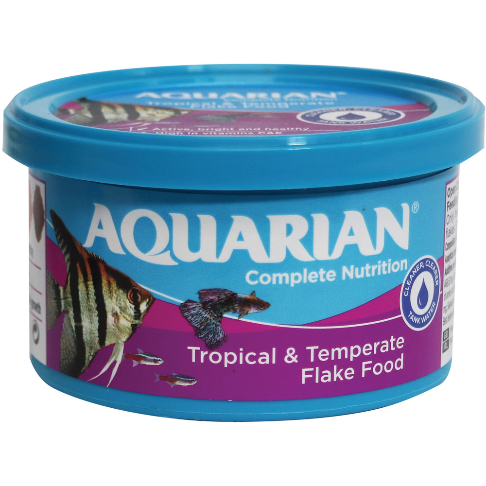 Aquarian Tropical Flake Fish Food 25g Image 1
