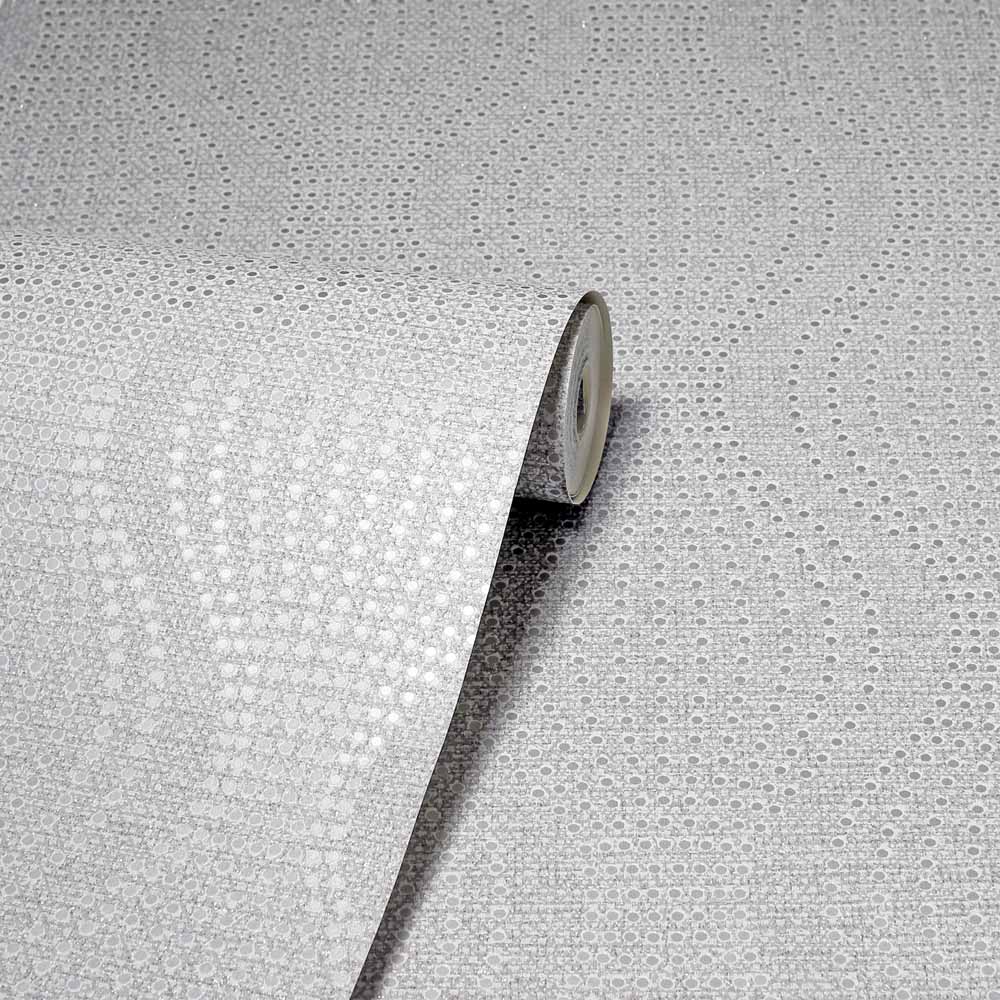 Arthouse Calico Dot Grey Wallpaper Image 2