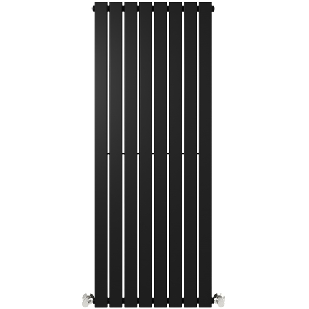 Black 3521 BTU Single Flat Panel Vertical Column Radiator 1600 x 544mm Image 3