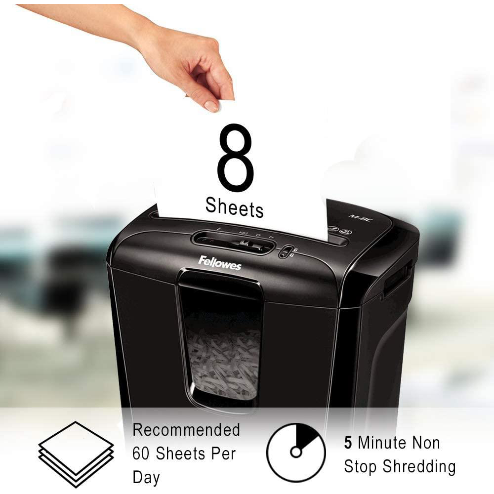 Fellowes Powershred M-8C Cross Cut Shredder with Safety Lock 15L Image 3
