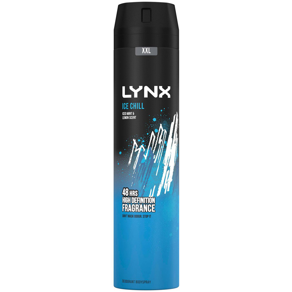 Lynx Ice Chill Iced Mint and Lemon Shower Gel 500ml and Body Spray 250ml 6 Pack Image 5