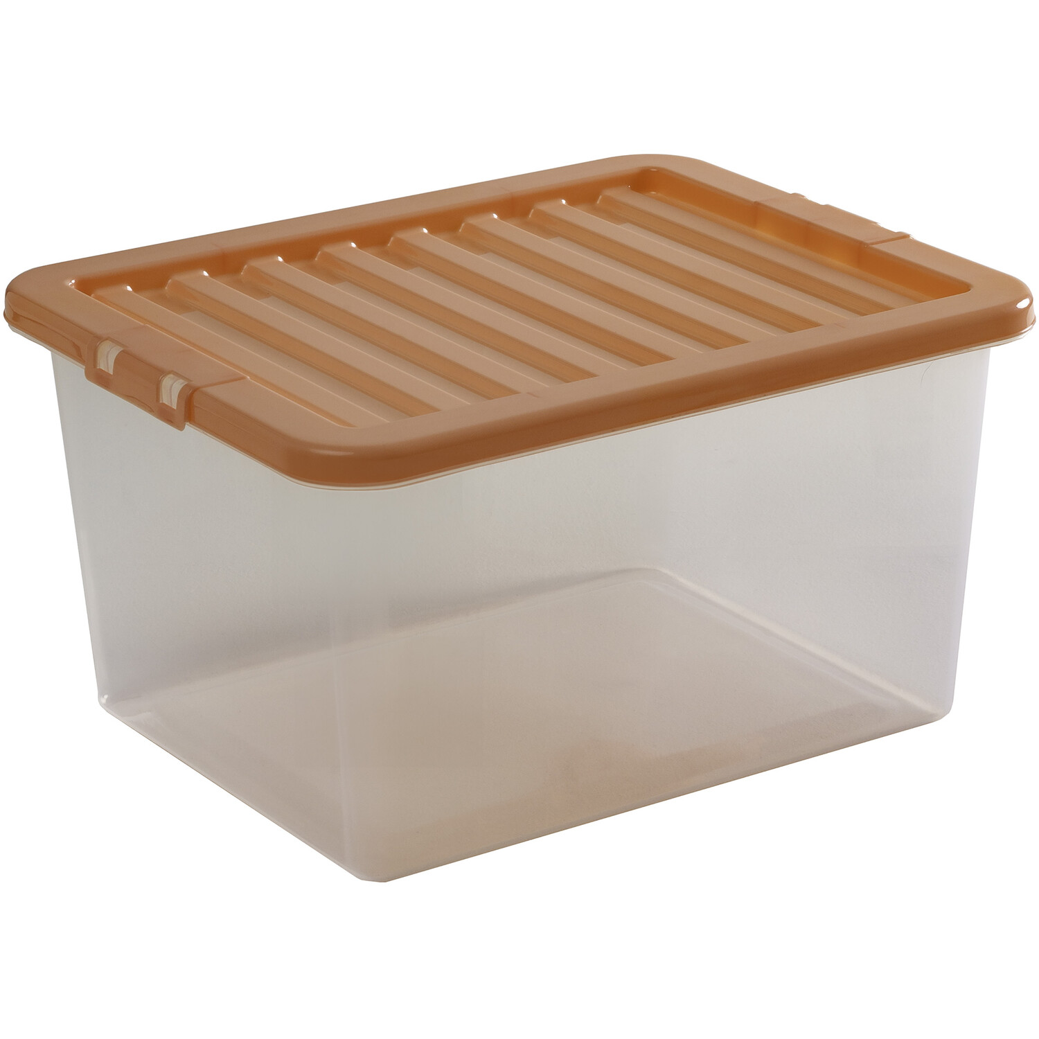 31L Crystal Storage Box and Lid  - Peaches Image 2