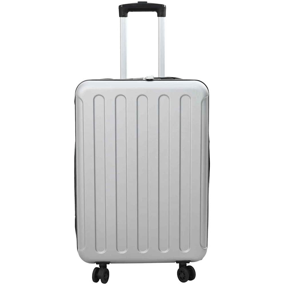 vidaXL 24 inch Silver Rectangular Travel Bag Image 3