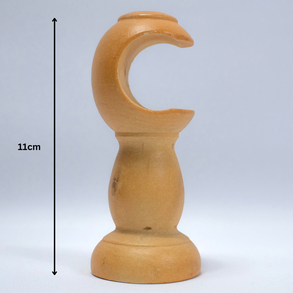 Caecus FX 300cm Wooden Antique Pine Eyelet Curtain Pole Image 4