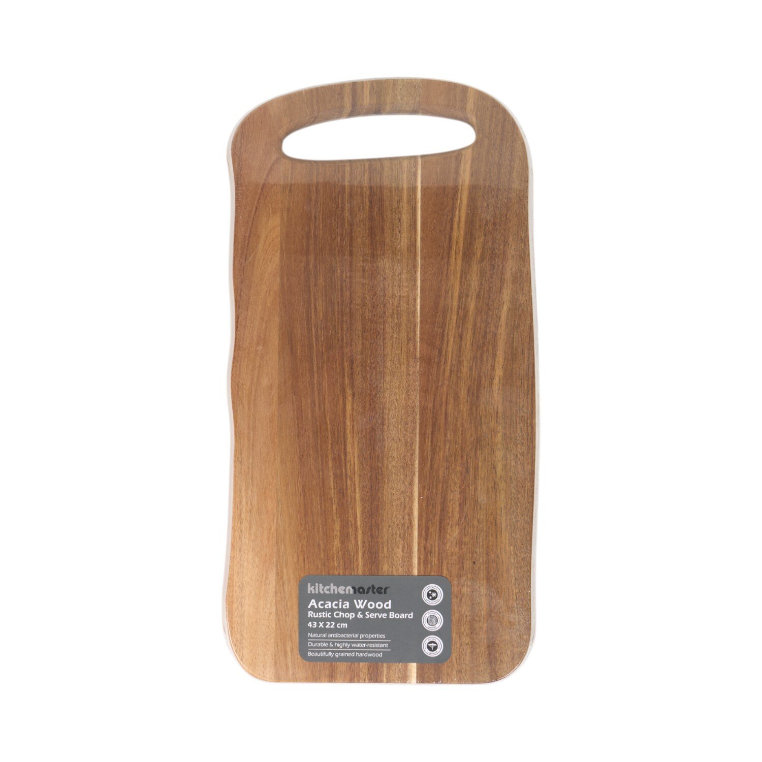 Acacia Wood Rustic Chop and Serve Board Brown Image 1