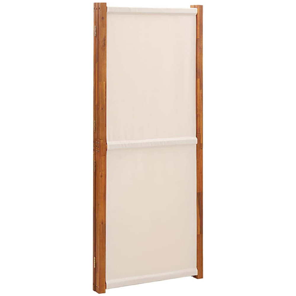 vidaXL Cream White 3 Panel Room Divider 210 x 180cm Image 4