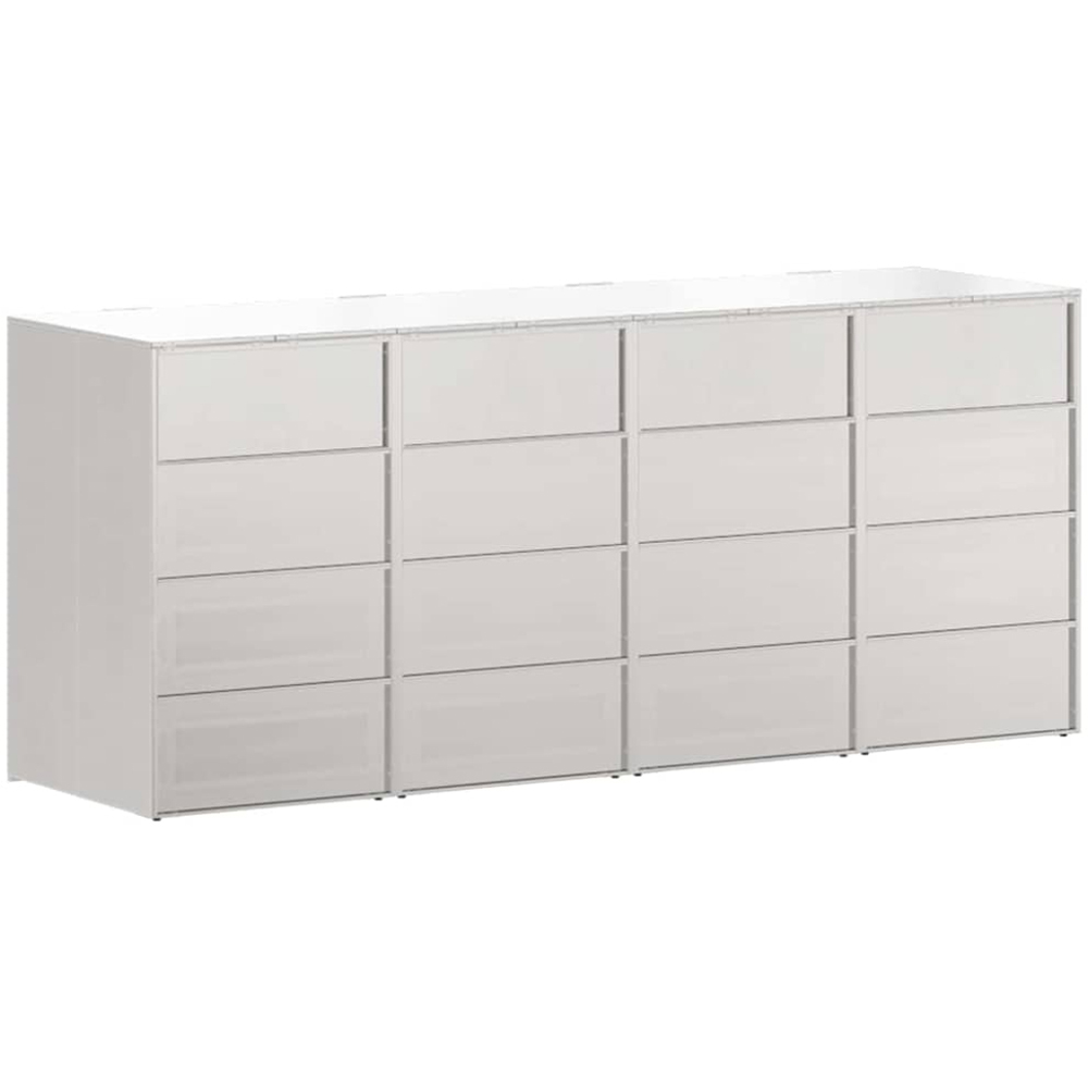 vidaXL Silver 4 Wheelie Bin Storage Shed Image 4