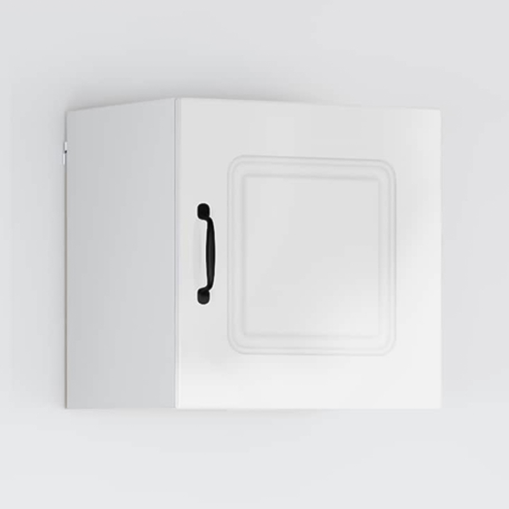 vidaXL Kalmar Single Door High Gloss White Wall Mounted Square Kitchen Cabinet Image 1
