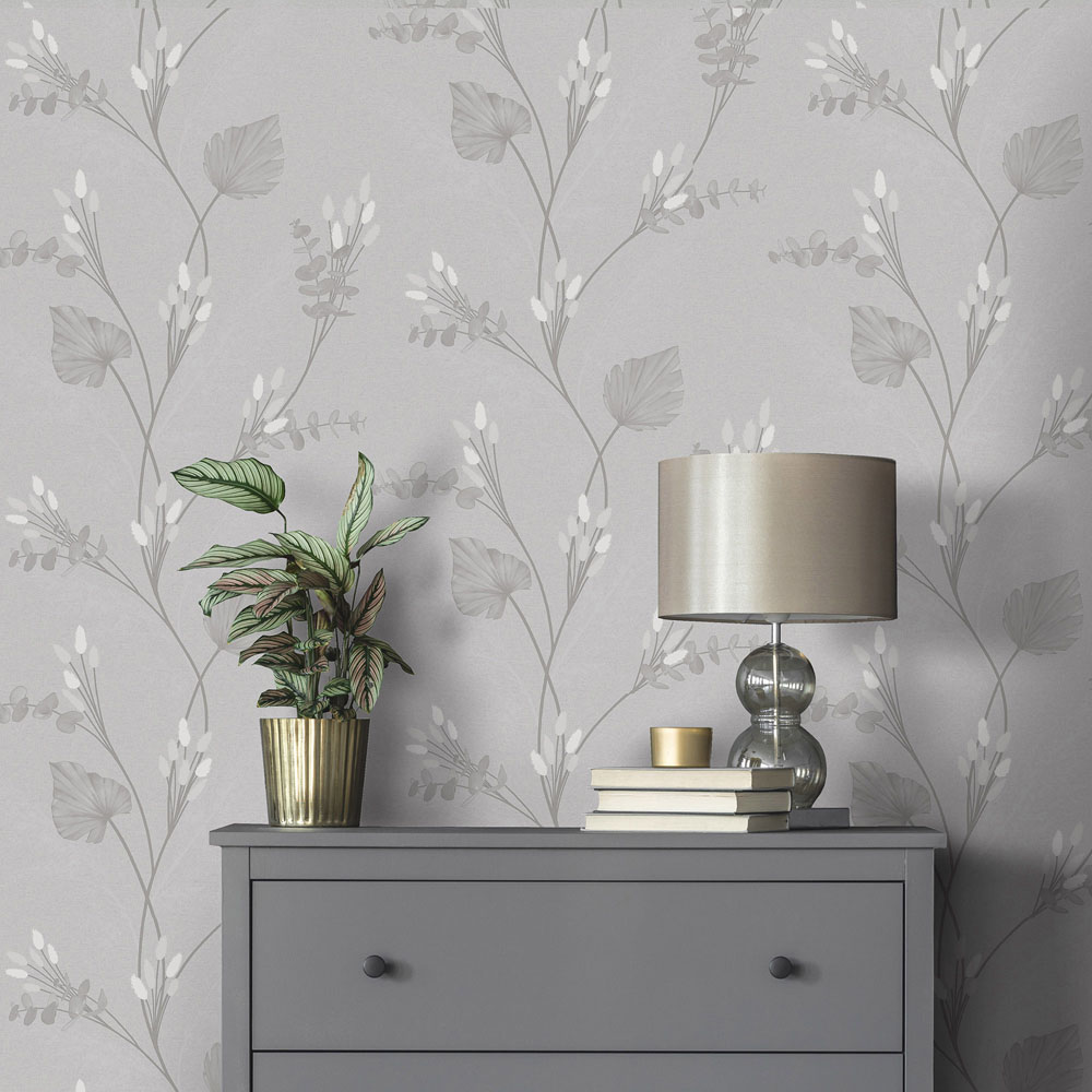 Holden Decor Amarante Grey Vinyl Wallpaper Image 3
