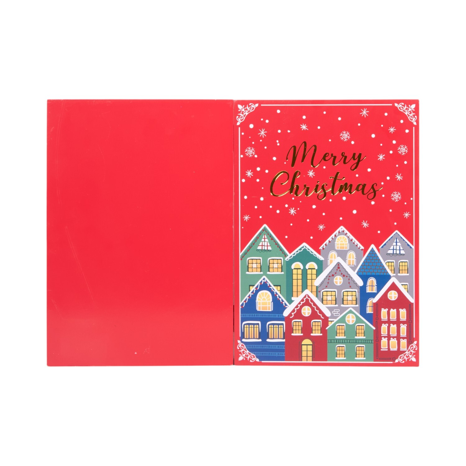 Traditonal LED Book Advent Calendar Red Image 4