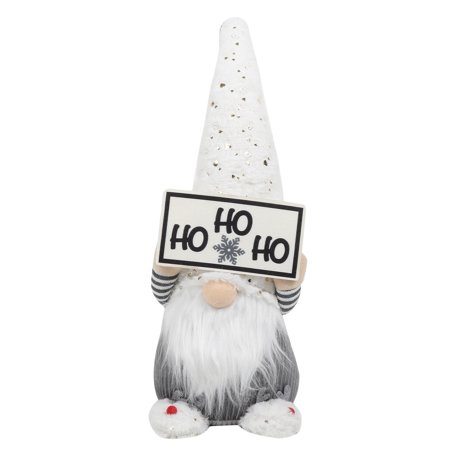Candy Cane Lane HoHoHo Gonk with Slippers Christmas Decoration Image