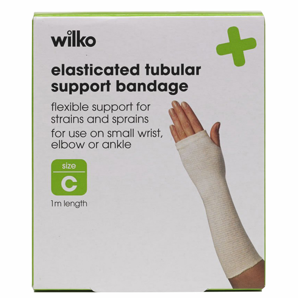 Wilko Elasticated Tubular Support Bandage Size C 1m Image