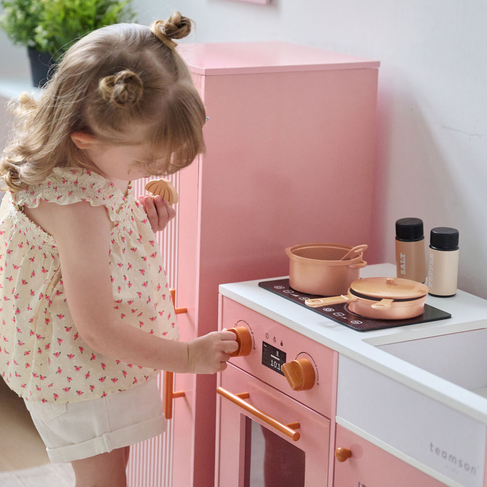 Teamson Kids Little Chef Peach Chester Sleek Play Kitchen Image 5