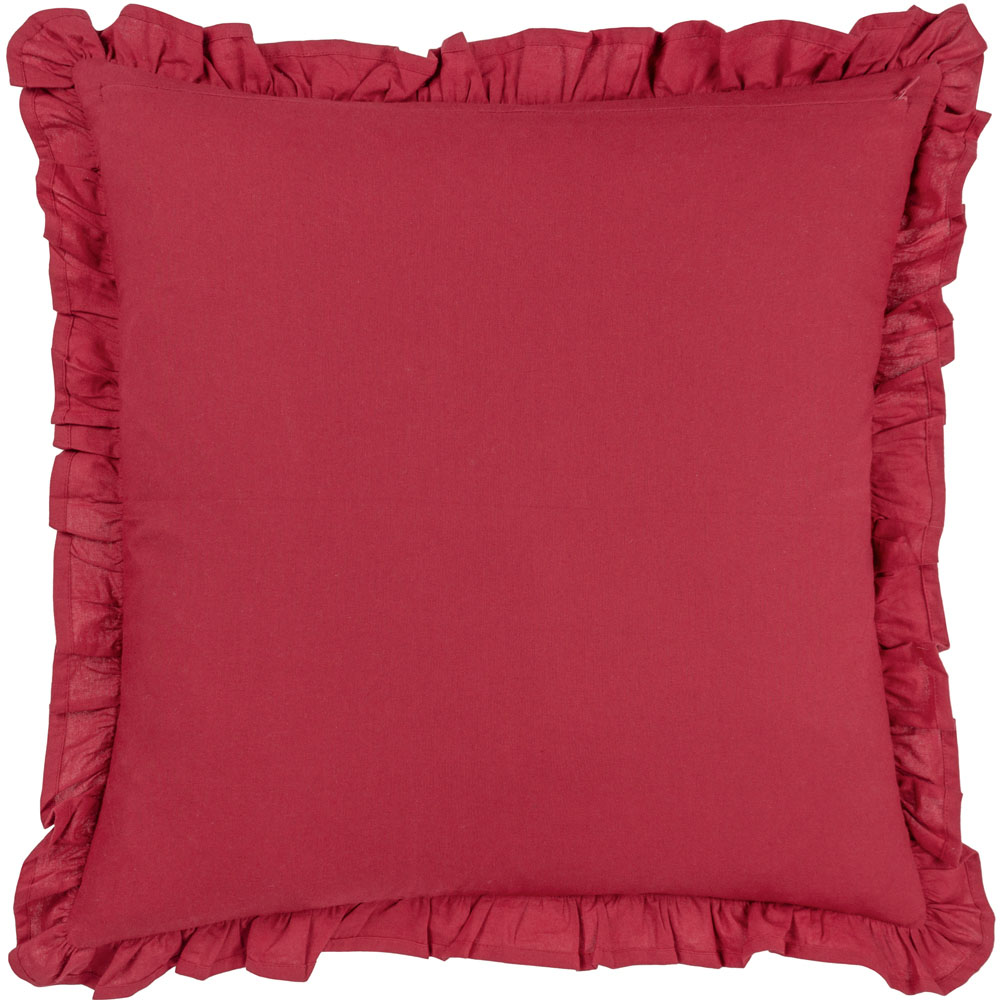 Paoletti Kirkton Redcurrent Floral Pleated Cushion Image 3