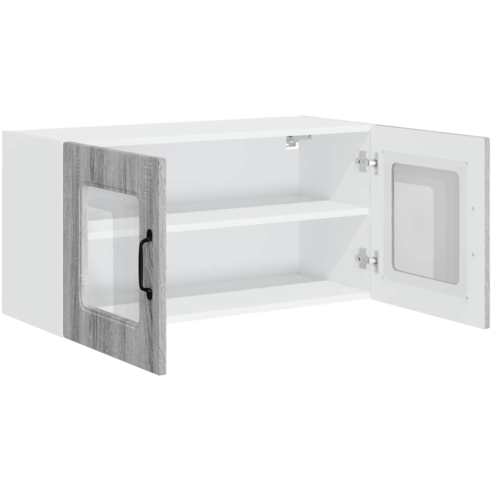 vidaXL Kalmar 2 Door Grey Sonoma Wall Kitchen Cabinet Image 5