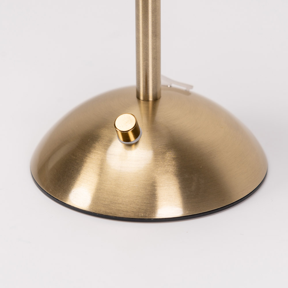 ValueLights Allie Gold Portable Rechargeable LED Table Lamp Image 3