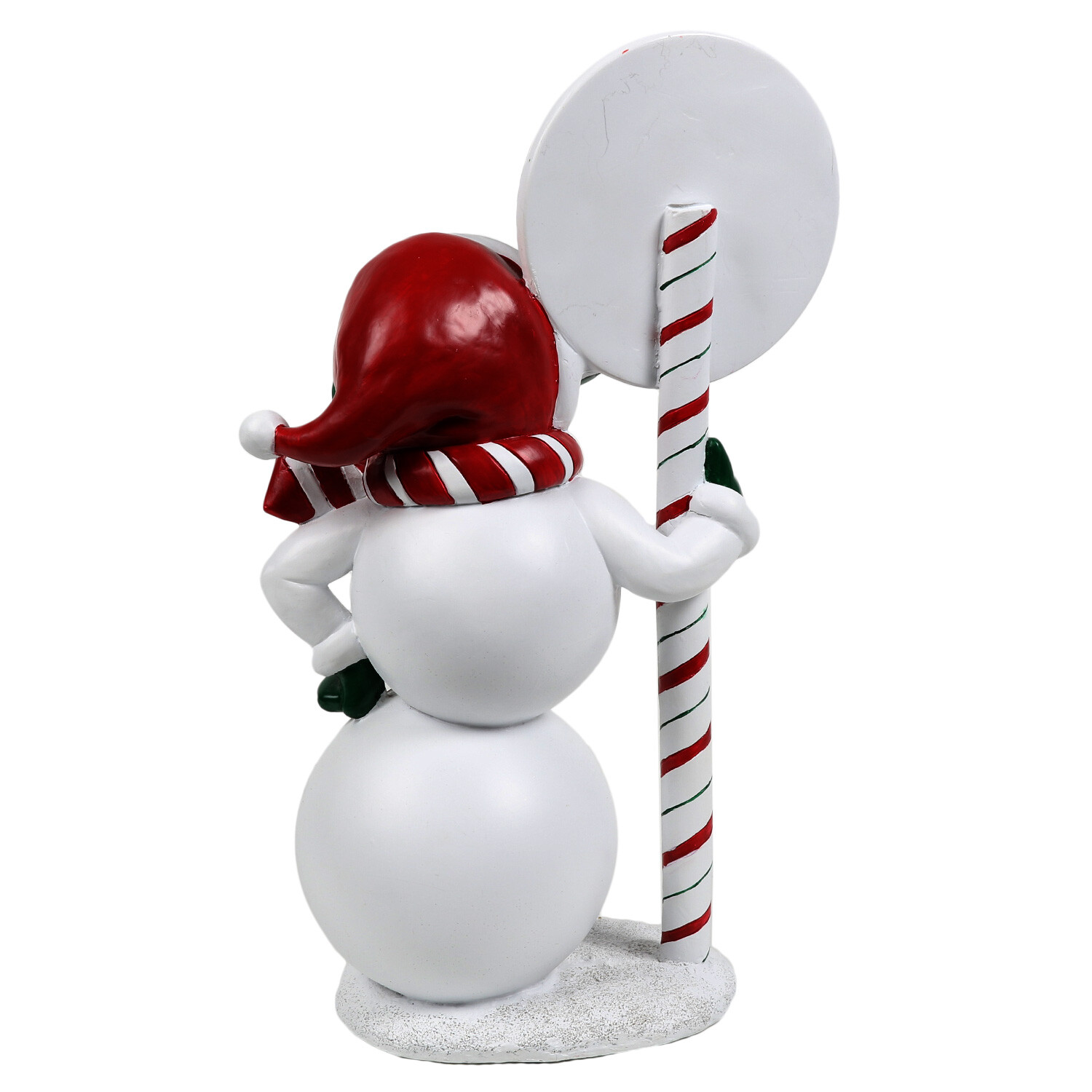 Candy Cane Snowman Lollipop Decoration Image 4