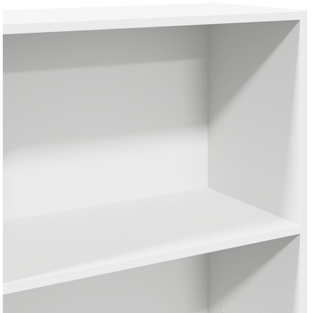 vidaXL 5 Shelf White Bookcase Image 6