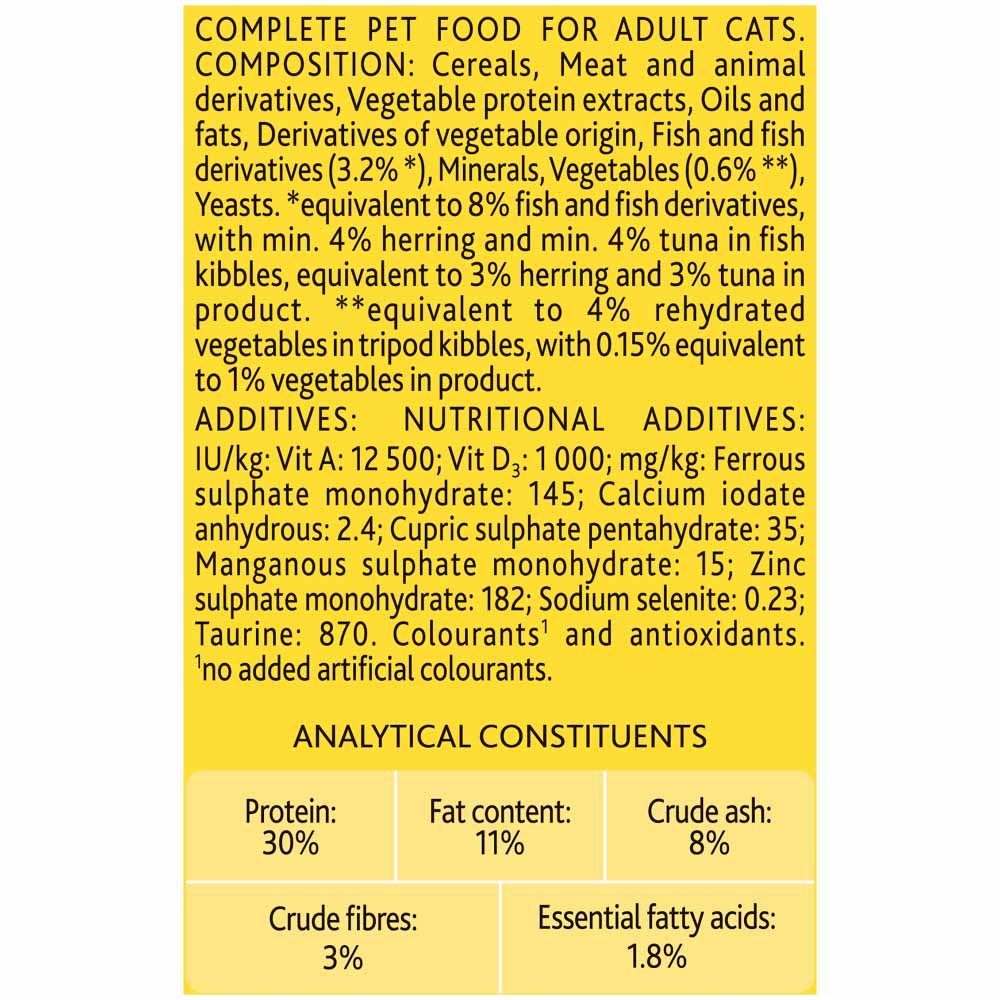 Go-Cat Adult Dry Cat Food Tuna Herring and Veg 825g Image 5