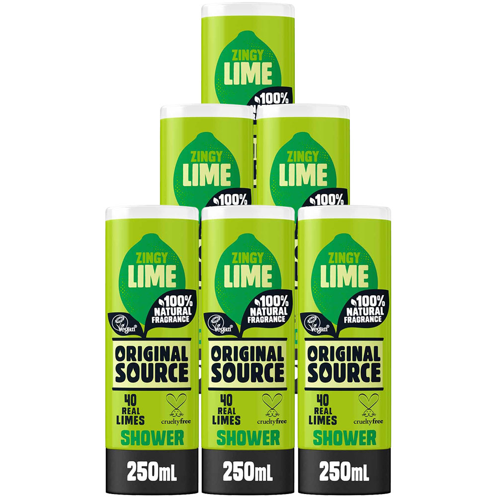 Original Source Lime Shower Gel Case of 6 x 250ml Image 1