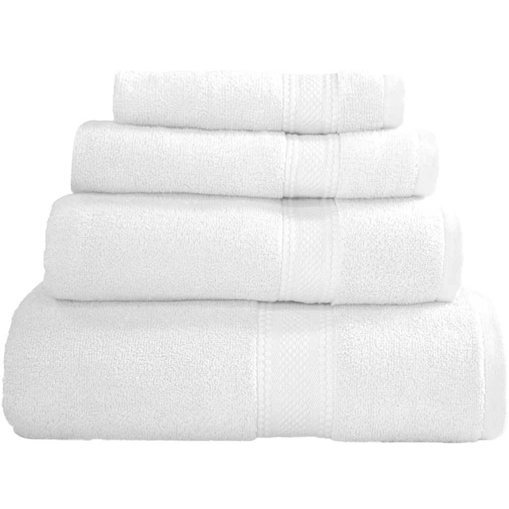 Divante Soft Cotton White Bath Towel Image