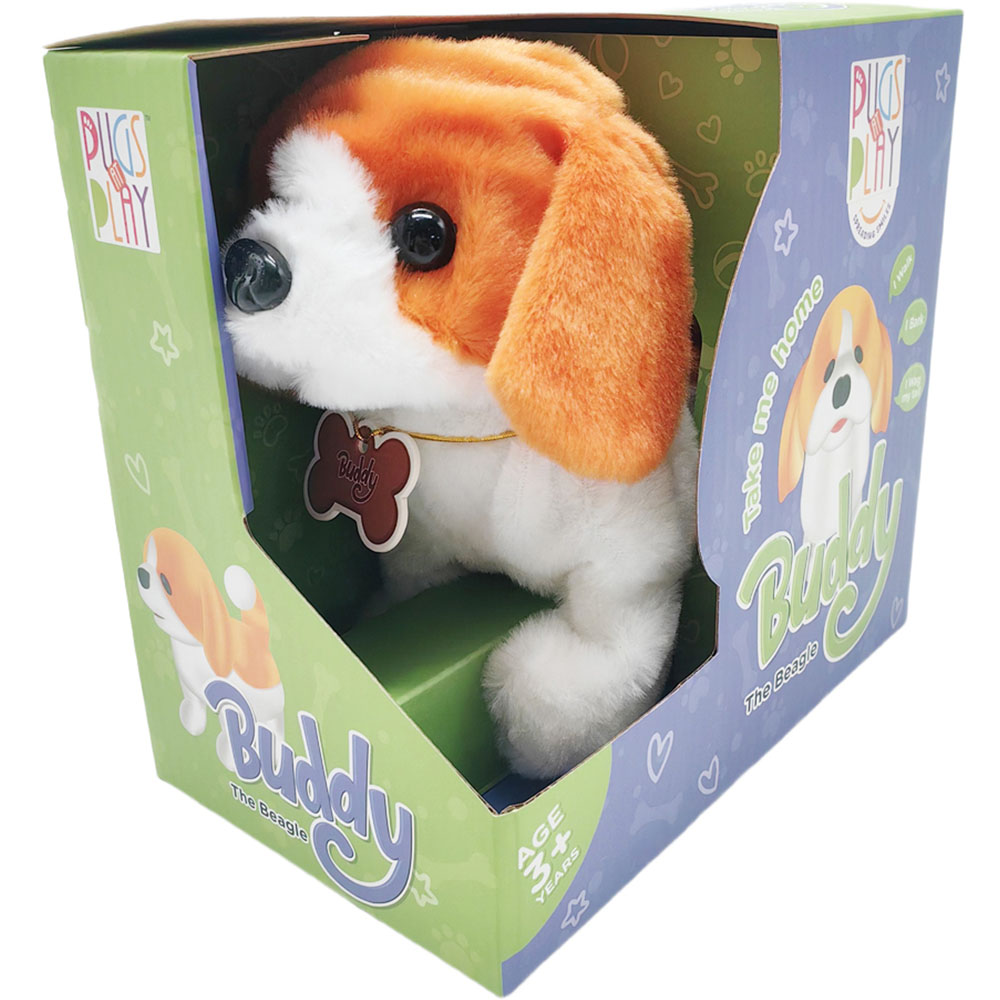 Pugs at Play Buddy The Beagle Interactive Walking Dog Plush Soft Toy Image 2
