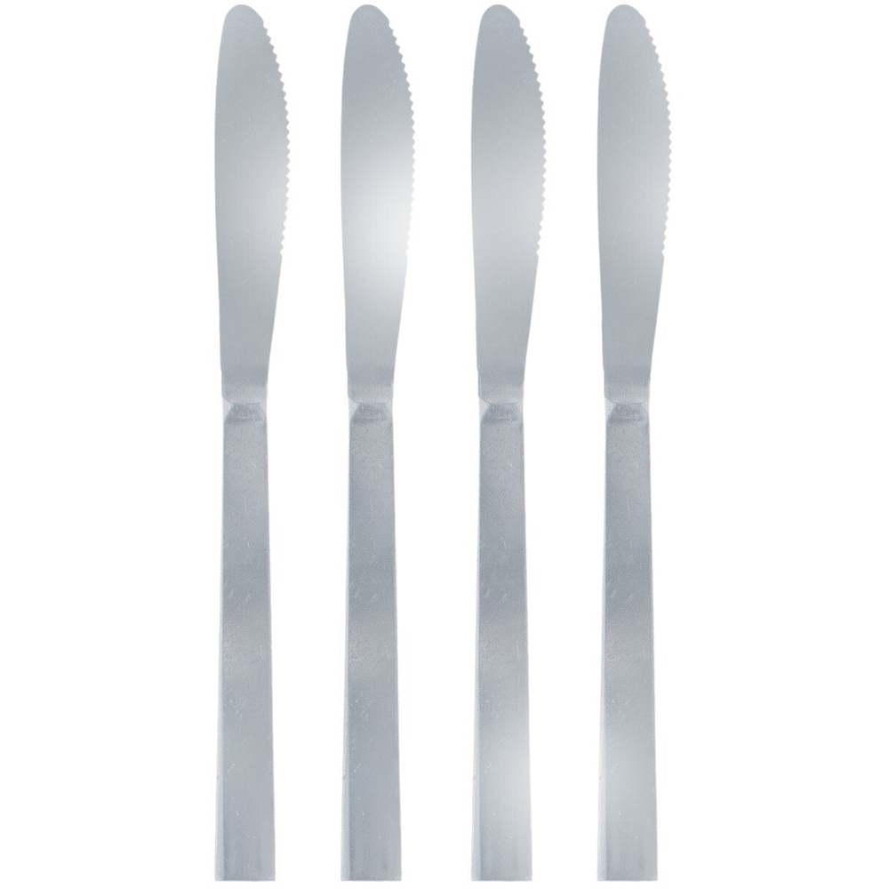Pack of 4 My Cutlery Knives Silver Image 1