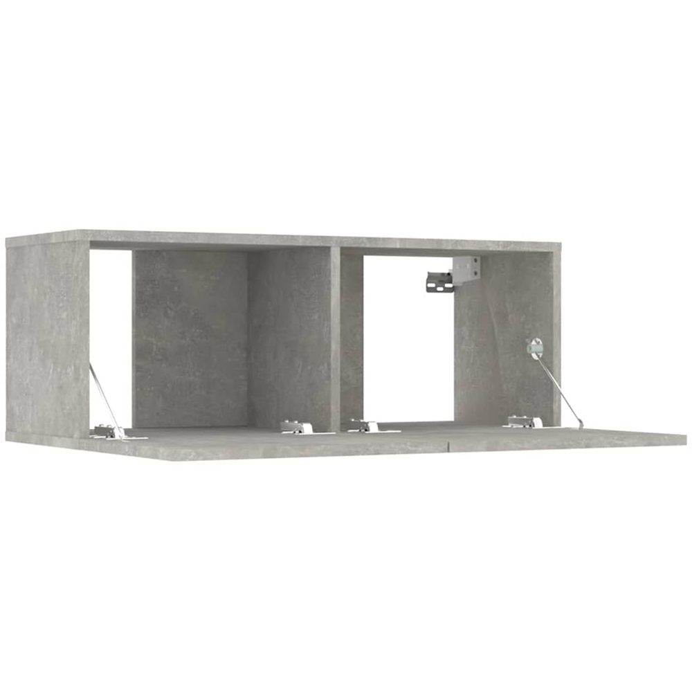 vidaXL 2 Door Concrete Grey TV Cabinet Set of 2 Image 6