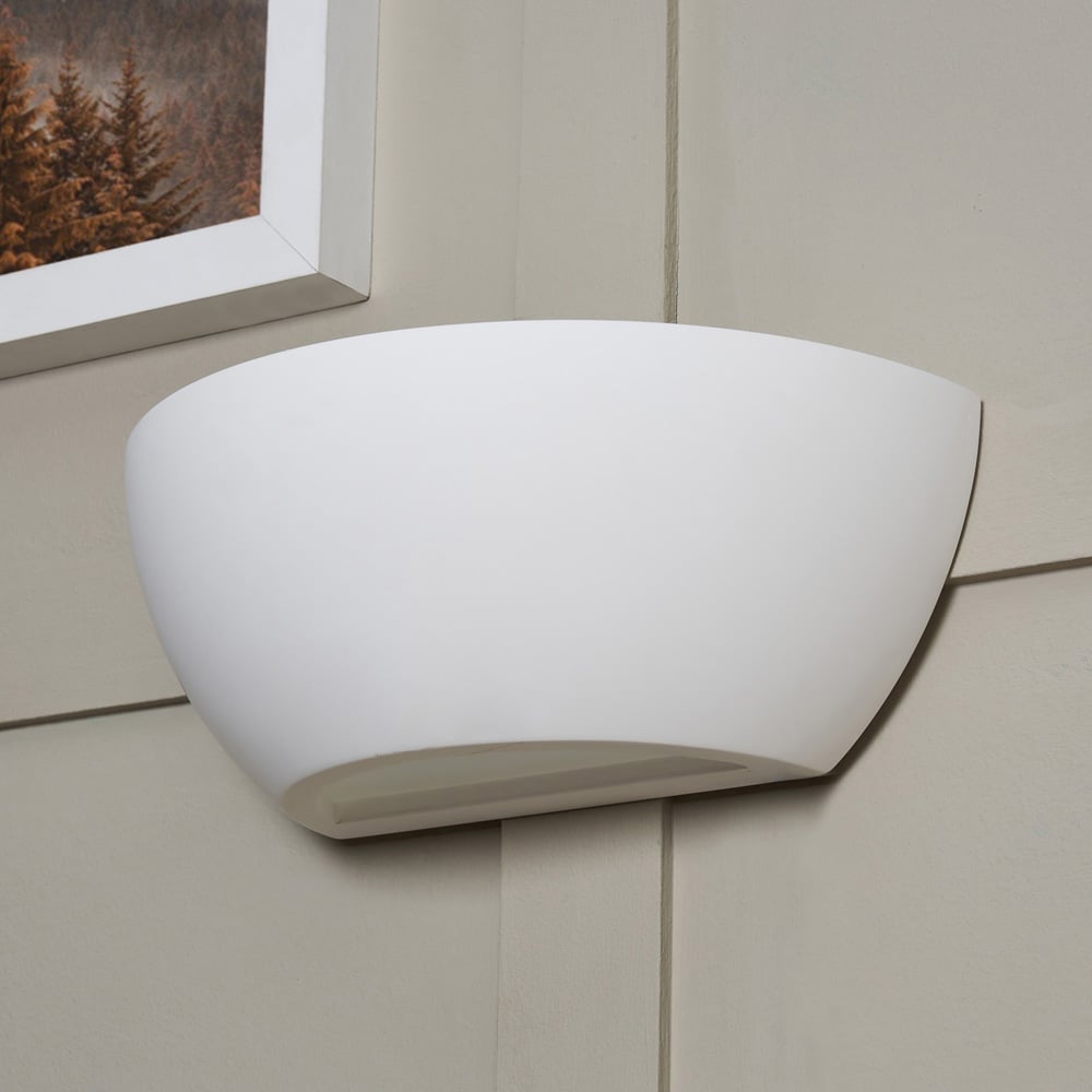 Inlight Prynce Paintable Plaster Up and Down Wall Light Image 6
