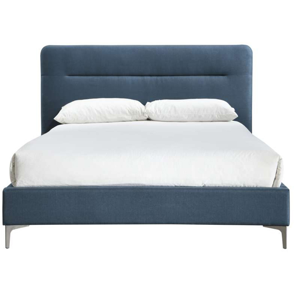 Finn King Size Steel Blue Bed Frame Image 4