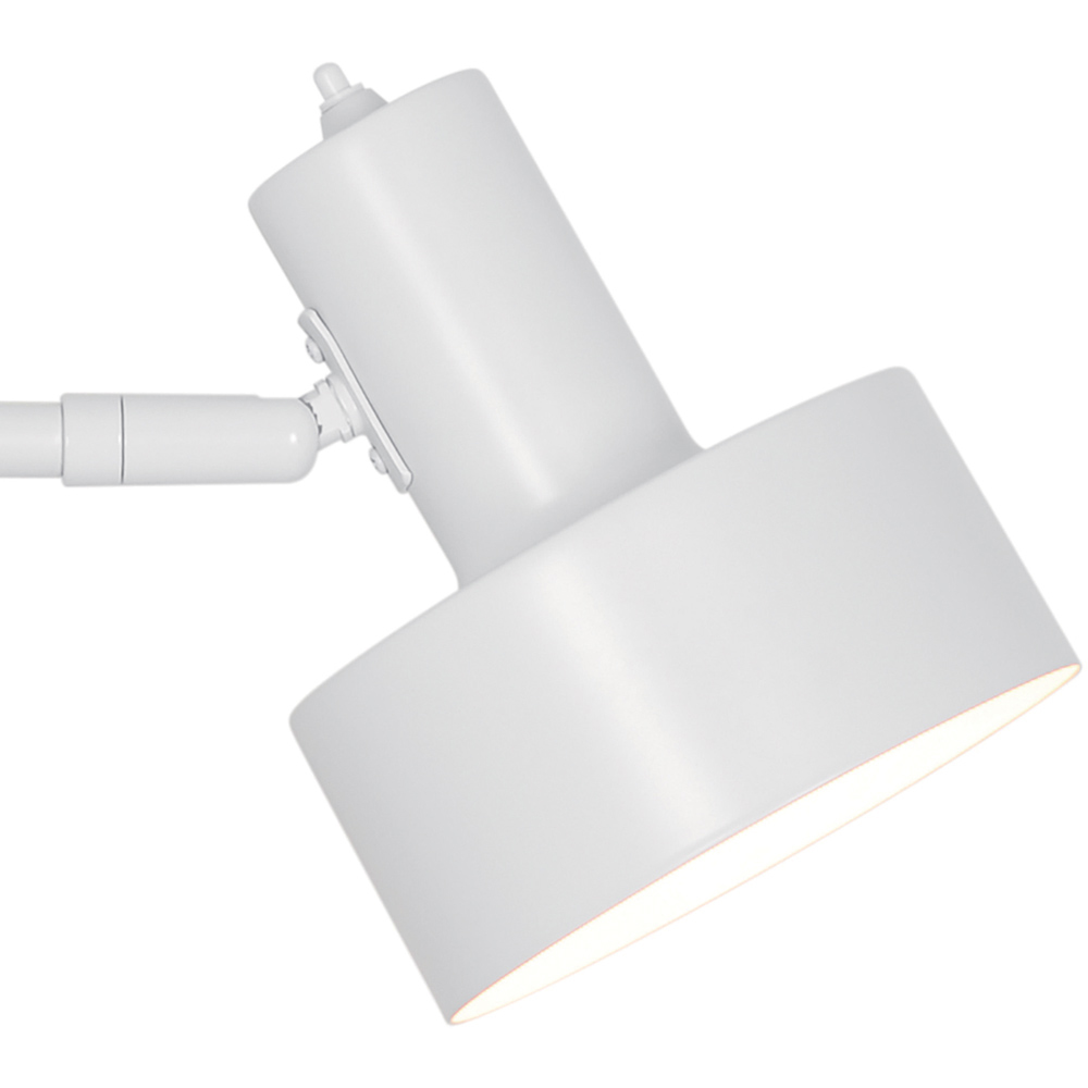 Nordlux Matis E27 White Clamp Lamp Image 4