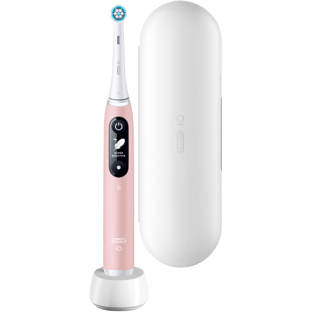 Oral-B iO Series 6 Pink Rechargeable Toothbrush Battery Operated Electric Toothbrush Image 2