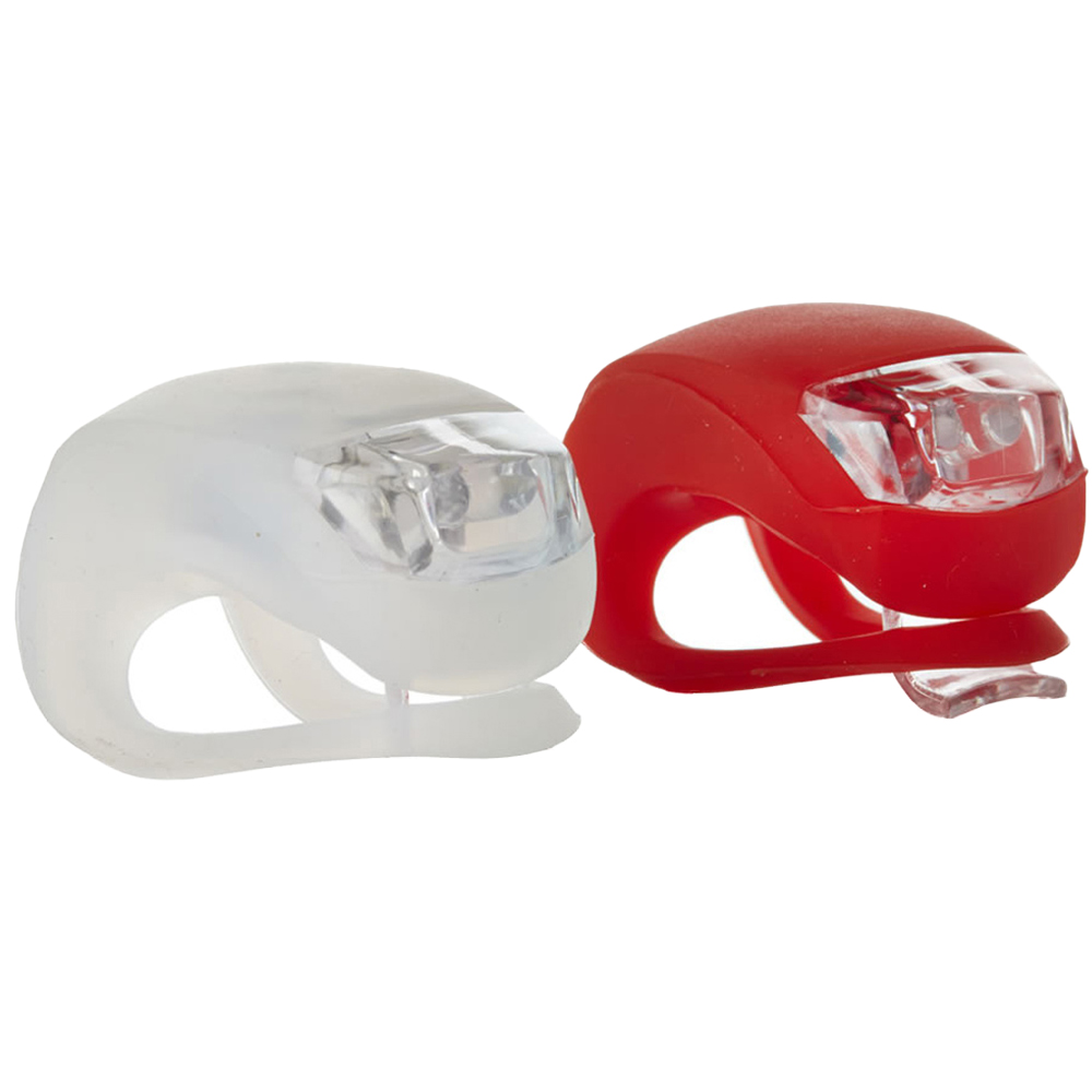 Wilko Front and Rear Silicon LED Bike Lights Image 1