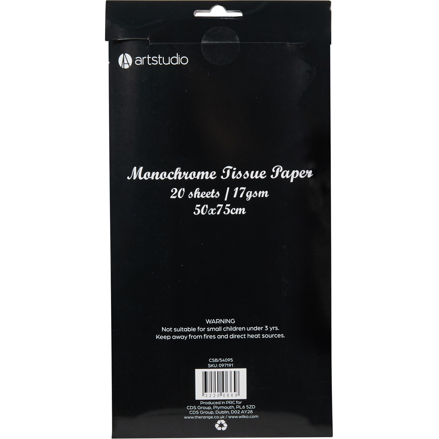 Art Studio Monochrome Tissue Paper Image 2