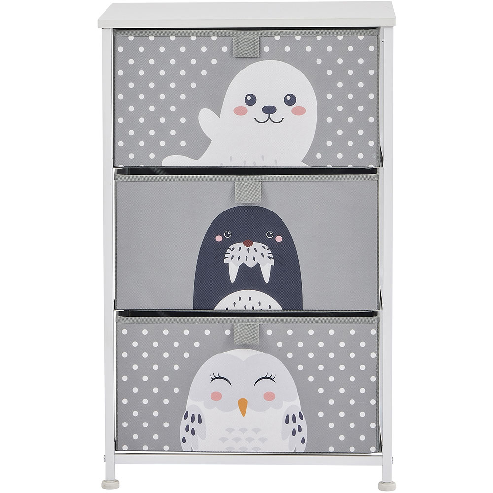 Liberty House Toys 3 Drawer Arctic Kids Storage Chest Image 4